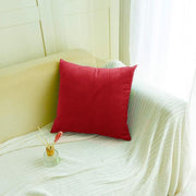 40x40cm Multicoloured Plain Solid Colour Cushion Cover Covers Decorative Pillow Case - Pink V528-PINK-40-6428