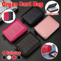 Compact Zipper Organ Card Cover Holder Wallet ID Bag Short Coin Purse Pockets - Pink V528-PINK-A69614