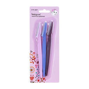 Eyebrow Razor Trimmer Shaver Facial Blade Shave Shaper Hair Remover Women Eye - 3 PCS V528-PINKBLUEBROWNQTY-3PCS92493