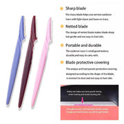 Eyebrow Razor Trimmer Shaver Facial Blade Shave Shaper Hair Remover Women Eye - 3 PCS V528-PINKBLUEBROWNQTY-3PCS92493