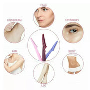 Eyebrow Razor Trimmer Shaver Facial Blade Shave Shaper Hair Remover Women Eye - 3 PCS V528-PINKBLUEBROWNQTY-3PCS92493