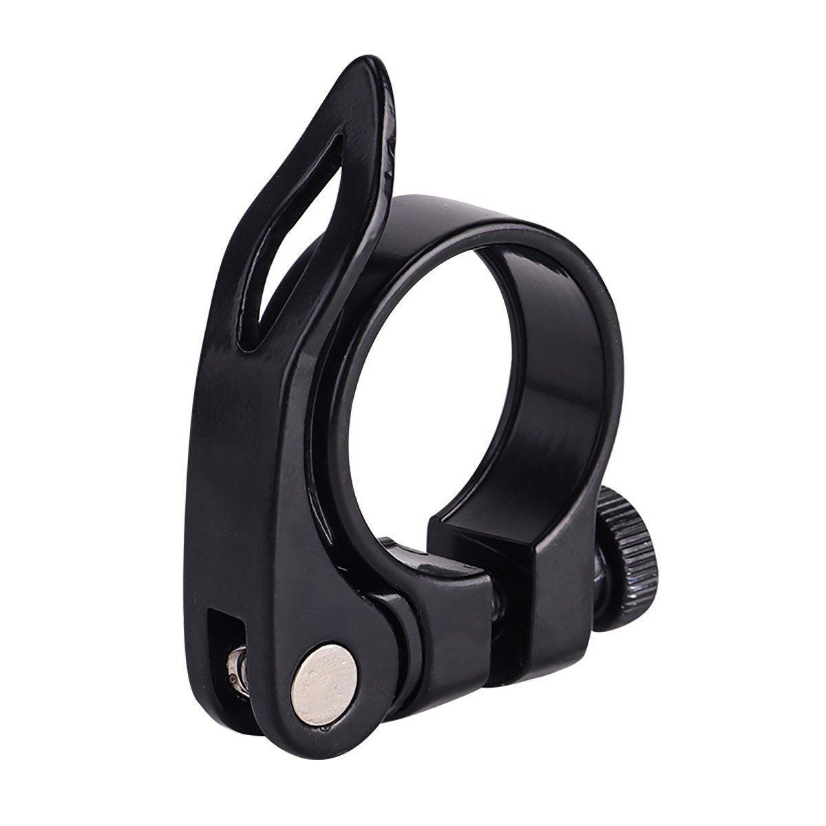 Quick Release Bicycle Seat Tube Clamp Multi Color Lever Lock Cycling Accessories - Silver-3-1 V528-PIPE-CLAMP-SILVER-3-1-924875