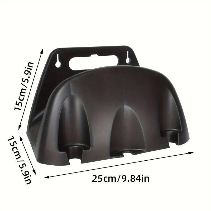 Wall Mounted Plumbing Shelf Organiser Bathroom Storage Rack Durable Pipe Holder V528-PIPE-RACK-BLACK-225795