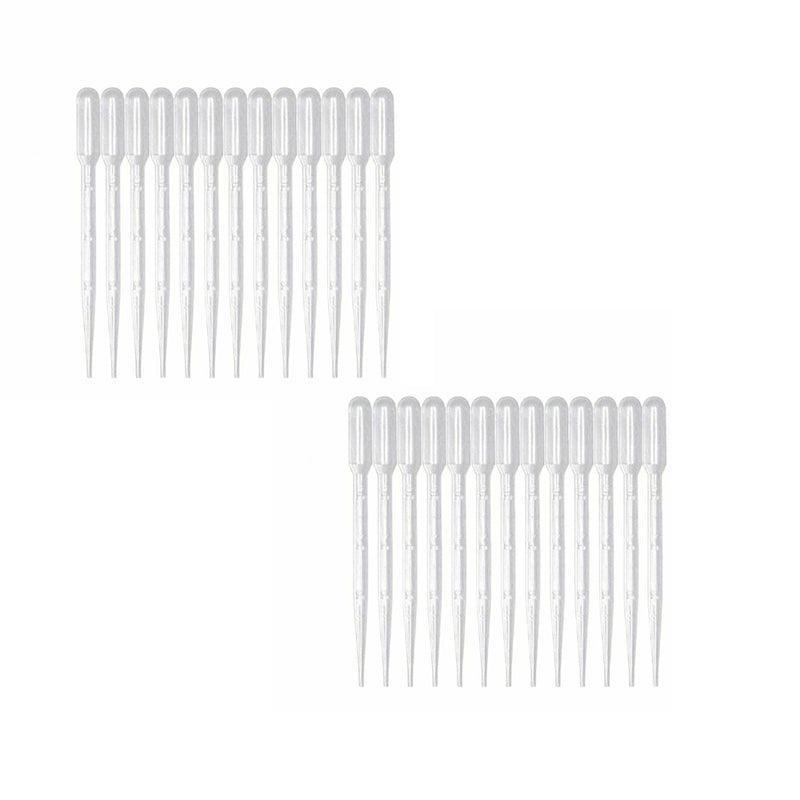 100X 3ml Disposable Graduated Plastic Pipettes for Liquid Transfer - 100PCS V528-PIPETTES-3ML-100PCS-64622