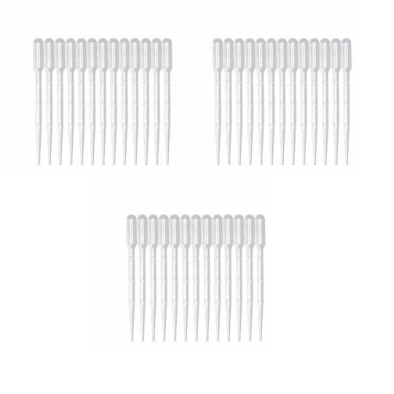 100X 3ml Disposable Graduated Plastic Pipettes for Liquid Transfer - 100PCS V528-PIPETTES-3ML-100PCS-64622