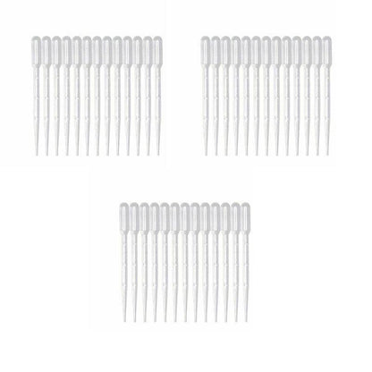 100X 3ml Disposable Graduated Plastic Pipettes for Liquid Transfer - 100PCS V528-PIPETTES-3ML-100PCS-64622