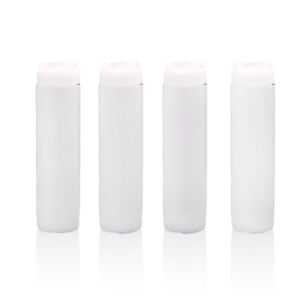 16oz Plastic Sauce Dispenser Bottles Large Capacity Double-ended Squeeze Bottles - Red V528-PIPING-GAG-4PCS-RED-586417