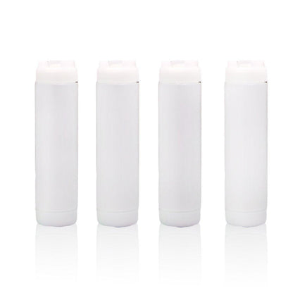 16oz Plastic Sauce Dispenser Bottles Large Capacity Double-ended Squeeze Bottles - Red V528-PIPING-GAG-4PCS-RED-586417