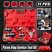 11X Auto Engine Piston Ring Service Tool Set Compressor Tools Kit for Car V528-PISTON-TOOL-11PCS-666848