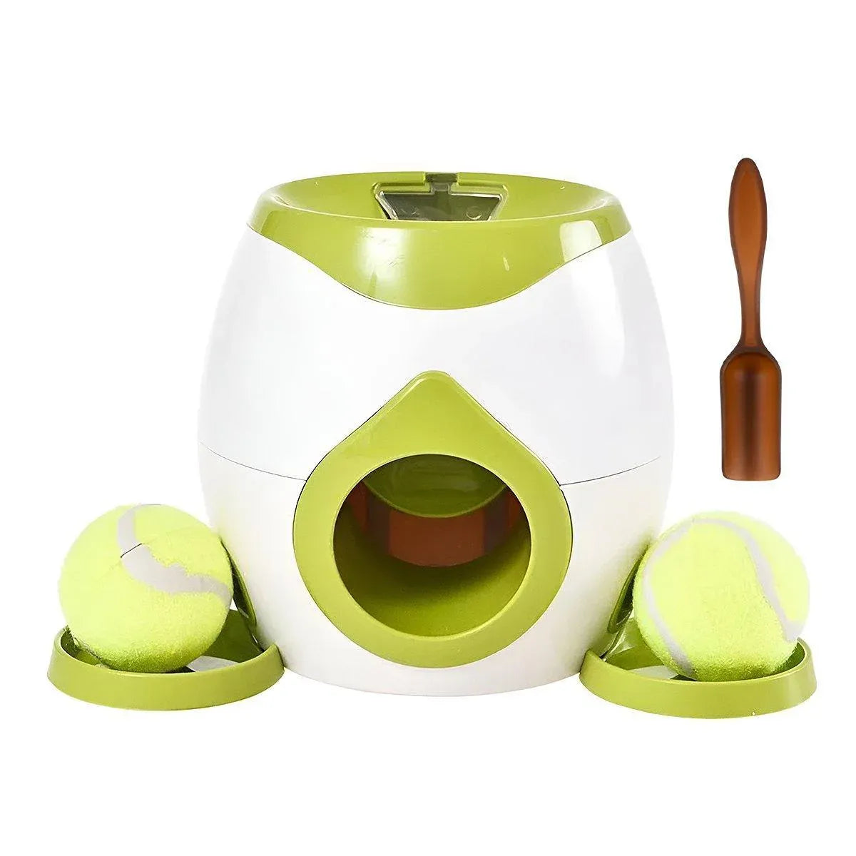 Interactive Dog Toy Tennis Feeder Machine for Training and Treat Rewards - Green V528-PITCHING-MACHINE-GREEN-557862