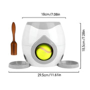 Interactive Dog Toy Tennis Feeder Machine for Training and Treat Rewards - Green V528-PITCHING-MACHINE-GREEN-557862