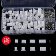 230PCS/Box XH 2.54 2p 3p 4p 5pin 2.54mm Pitch Terminal Kit JST Connector C3 V528-PITCHTERMINAL-230PCS-19847