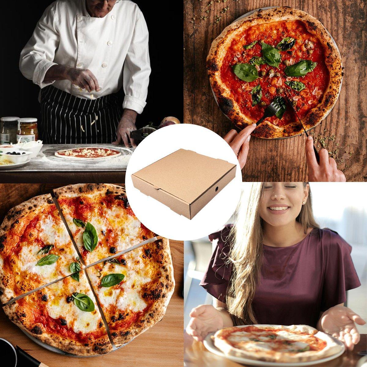 25pcs Break Resistant Pizza Boxes for Cooking Takeout and Food Delivery Needs - 16inch