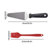 Aluminum Pizza Shovel 12Inch Pizza Transfer Tool with Pizza Cutter and Wheel Set V528-PIZZA-MAN-4PCS-207707