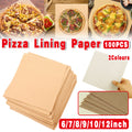 100PCS Pizza Box Pads Greaseproof Paper Food Liners Oil Resistant Pizza Mat - 10inch V528-PIZZAPADPAPER-100PCS10INCHES-293700