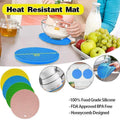 2Pcs Silicone Pot Holder Trivet Mat Hot Pads Non-Slip Heat Resistant Bpa Free V528-PLACEMAT-GREEN-70891