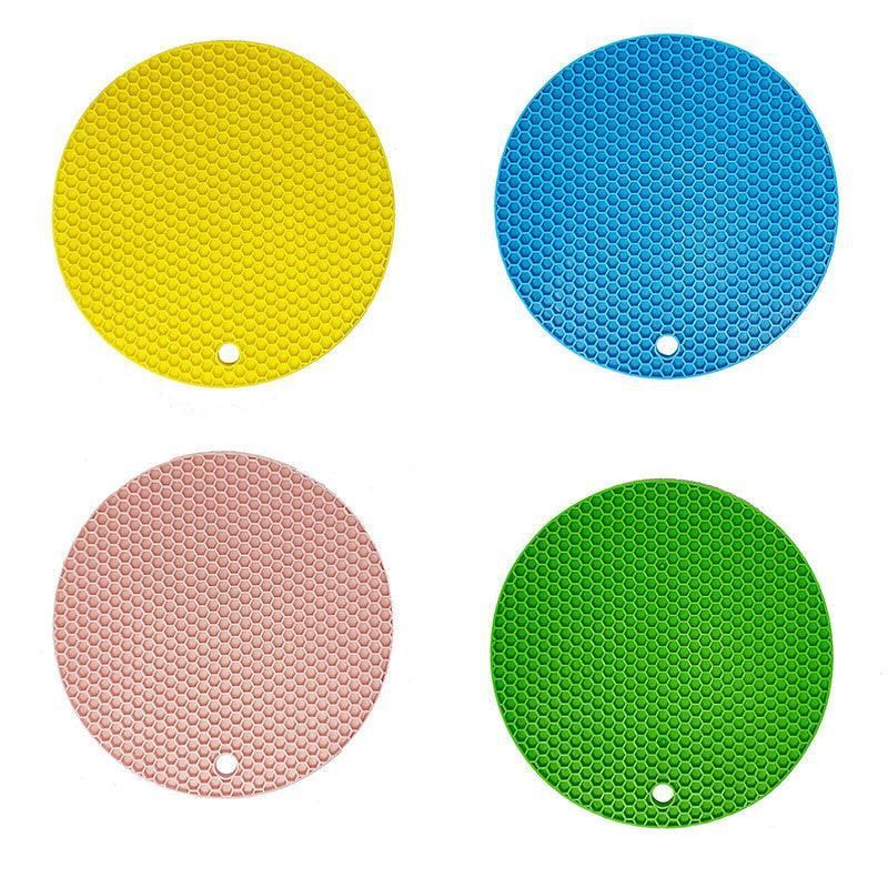 2Pcs Silicone Pot Holder Trivet Mat Hot Pads Non-Slip Heat Resistant Bpa Free V528-PLACEMAT-GREEN-70891