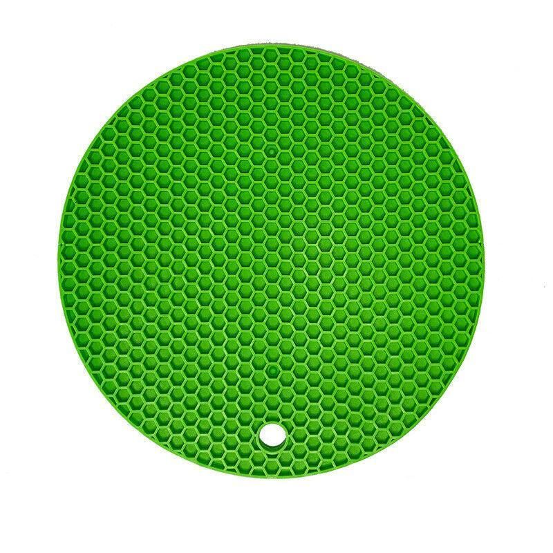2Pcs Silicone Pot Holder Trivet Mat Hot Pads Non-Slip Heat Resistant Bpa Free V528-PLACEMAT-GREEN-70891