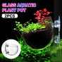 Aquarium Plant Cup for Breeding and Aquascaping Glass Water Plant Holder V528-PLANT-CUP-2PCS-576970