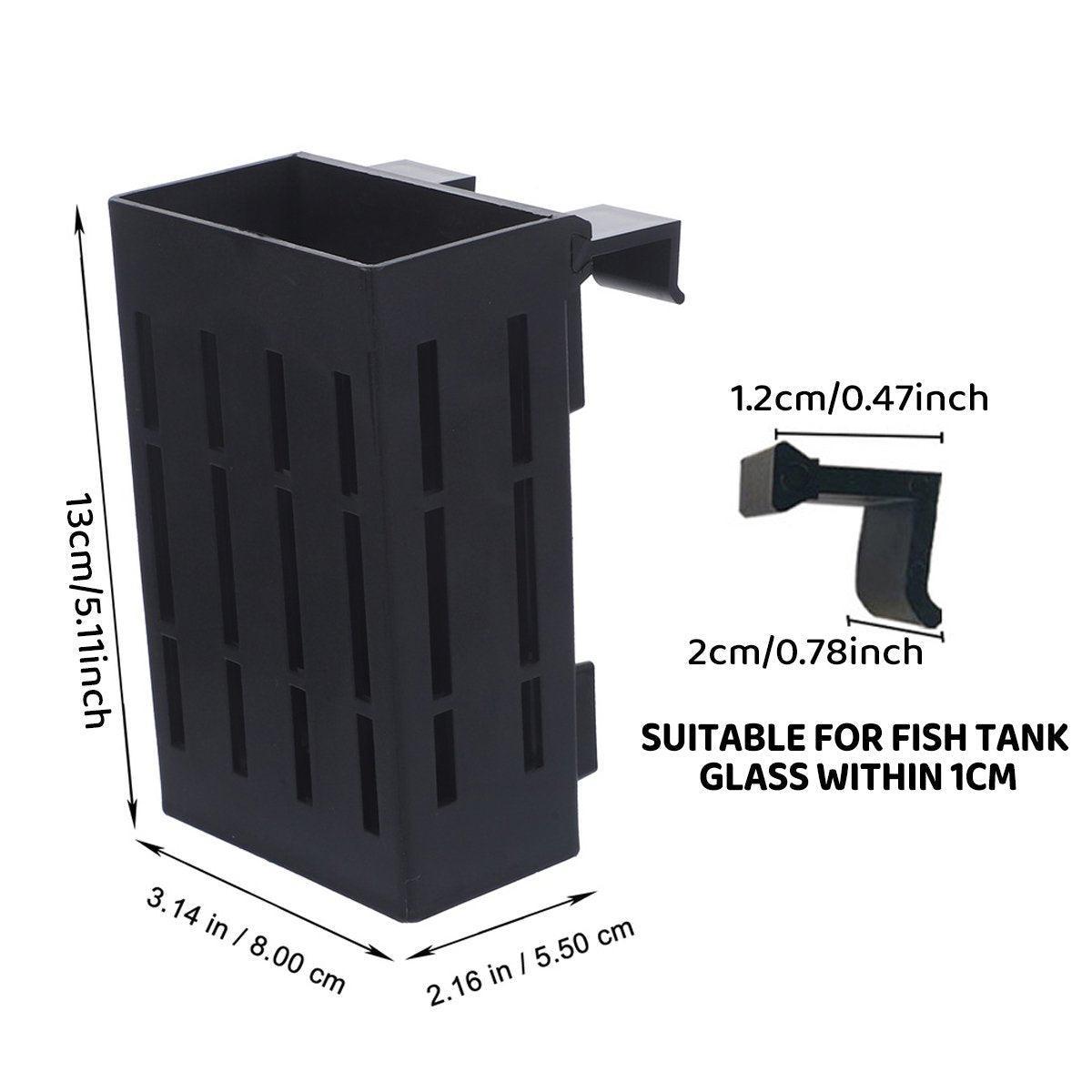 Hydroponic Plant Storage Rack Fish Tank Decoration Square Aquarium Basket Holder - Black V528-PLANT-STAND-B-3PCS-319730