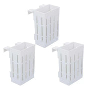 Hydroponic Plant Storage Rack Fish Tank Decoration Square Aquarium Basket Holder - White V528-PLANT-STAND-W-3PCS-173577