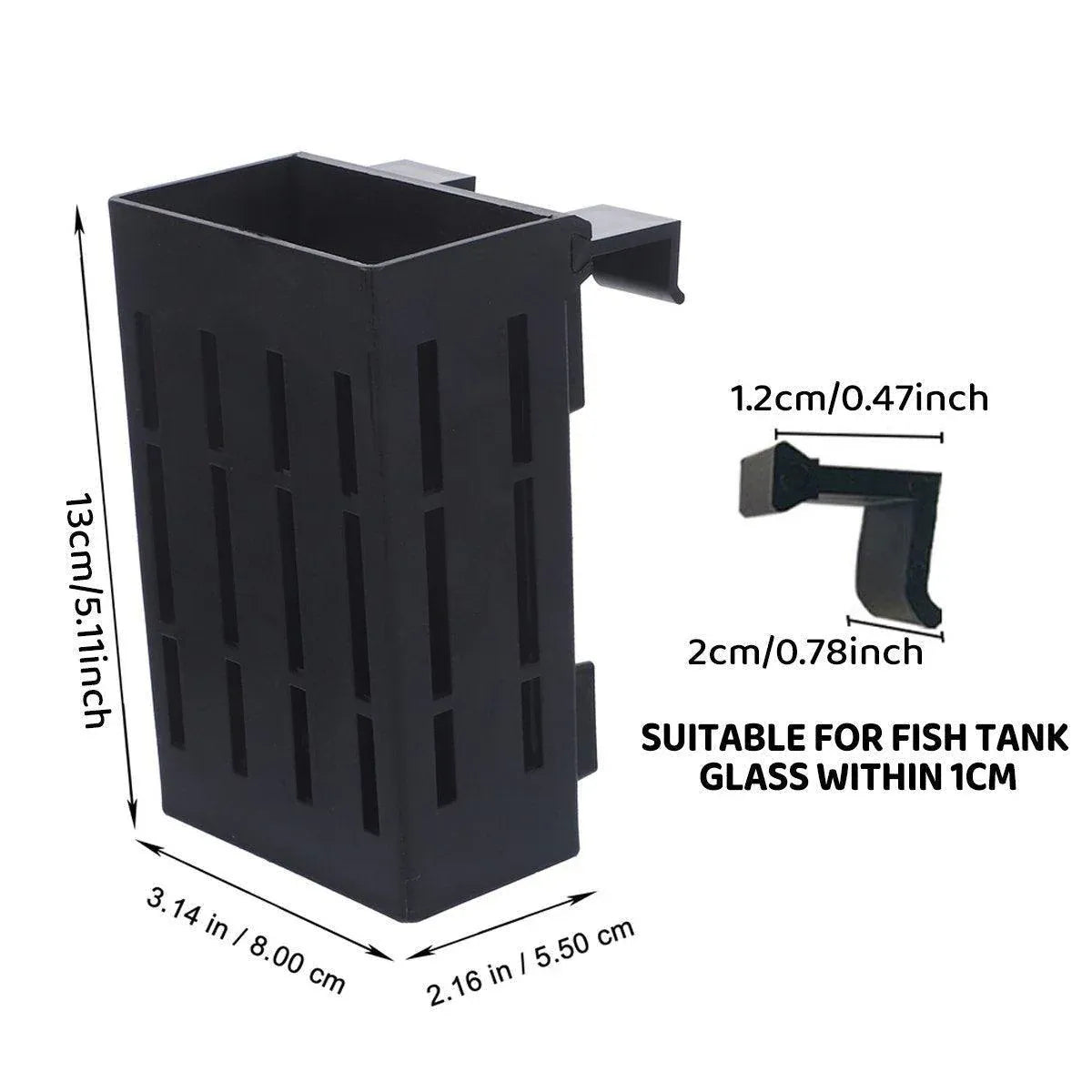 Hydroponic Plant Storage Rack Fish Tank Decoration Square Aquarium Basket Holder - White V528-PLANT-STAND-W-3PCS-173577