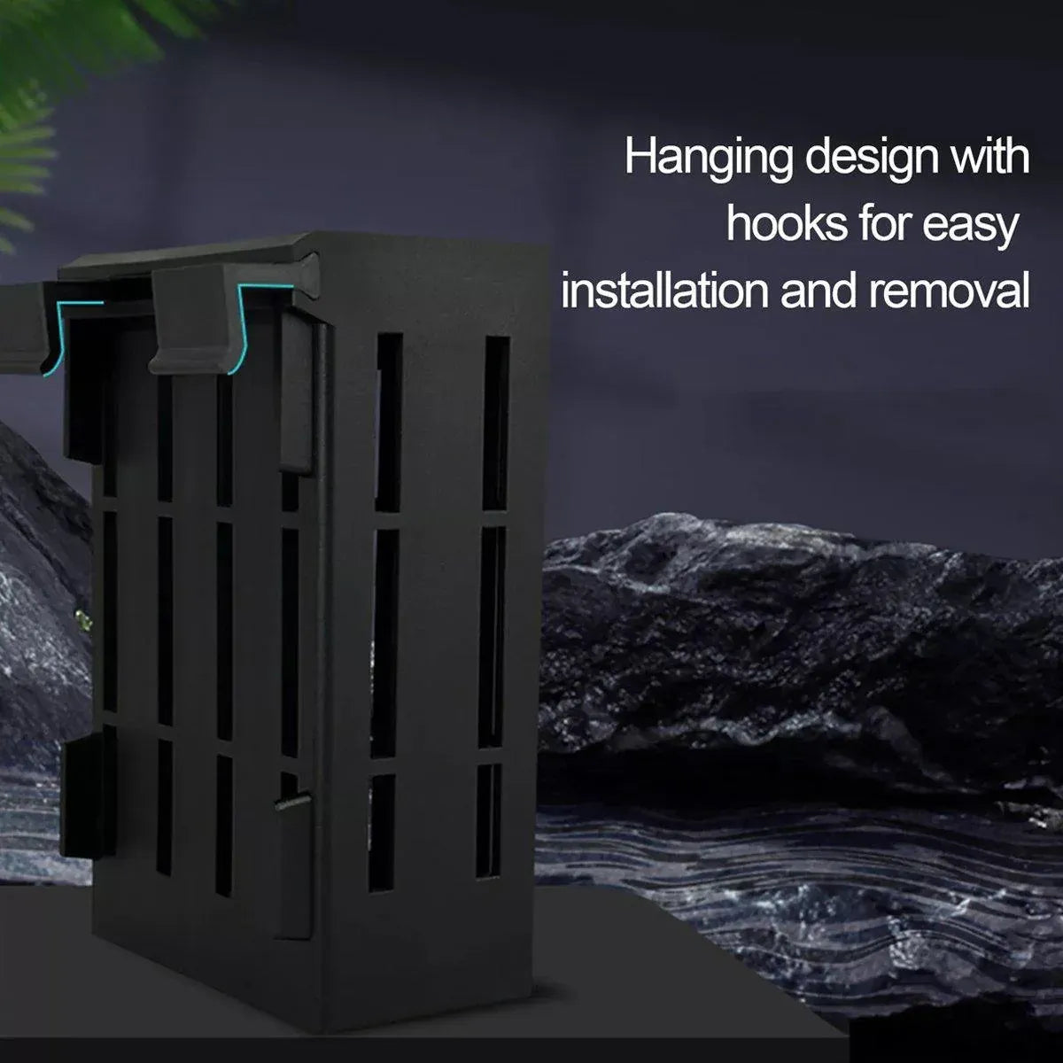 Hydroponic Plant Storage Rack Fish Tank Decoration Square Aquarium Basket Holder - White V528-PLANT-STAND-W-3PCS-173577