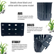Hydroponic Plant Storage Rack Fish Tank Decoration Square Aquarium Basket Holder - White V528-PLANT-STAND-W-3PCS-173577