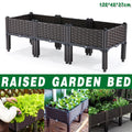 Outdoor Rectangular Balcony Vegetable Planter Box Garden Flower Planting V528-PLANTER-120-40-37CM-556359