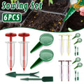 6PCS Garden Seeder Set Mini Seed Planting Tools Manual Seeder for Gardening - Yellow Green V528-PLANTER-6PCS-YELLOW-GREEN-756444
