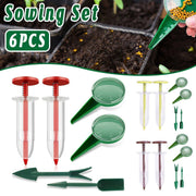 6PCS Garden Seeder Set Mini Seed Planting Tools Manual Seeder for Gardening - Yellow Green V528-PLANTER-6PCS-YELLOW-GREEN-756444