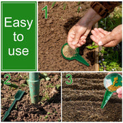 6PCS Garden Seeder Set Mini Seed Planting Tools Manual Seeder for Gardening - Yellow Green V528-PLANTER-6PCS-YELLOW-GREEN-756444
