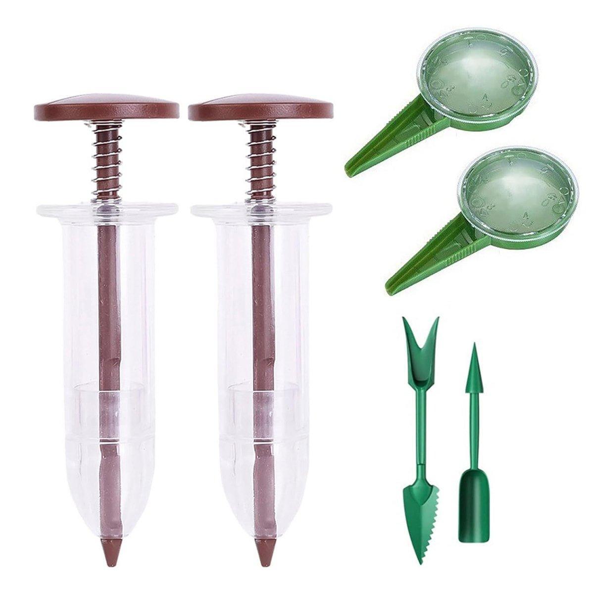 6PCS Garden Seeder Set Mini Seed Planting Tools Manual Seeder for Gardening - Yellow Green V528-PLANTER-6PCS-YELLOW-GREEN-756444