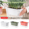 Balcony Vegetable Pot Planter Lazy Self Priming Flower Pot for Indoor Gardening - Green V528-PLANTER-POT-GREEN-299818