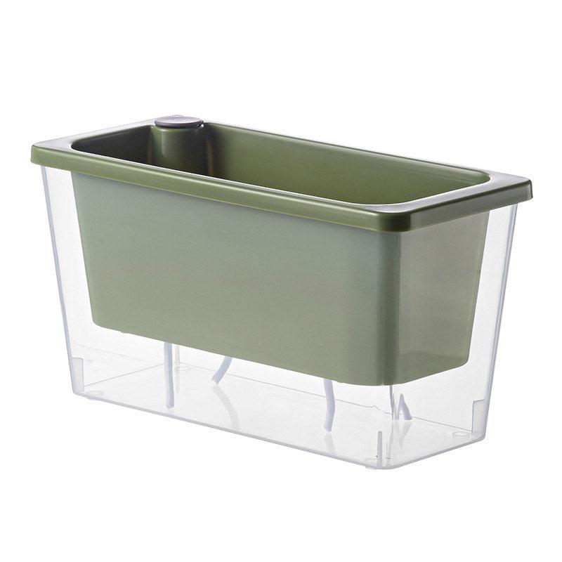 Balcony Vegetable Pot Planter Lazy Self Priming Flower Pot for Indoor Gardening - Green V528-PLANTER-POT-GREEN-299818