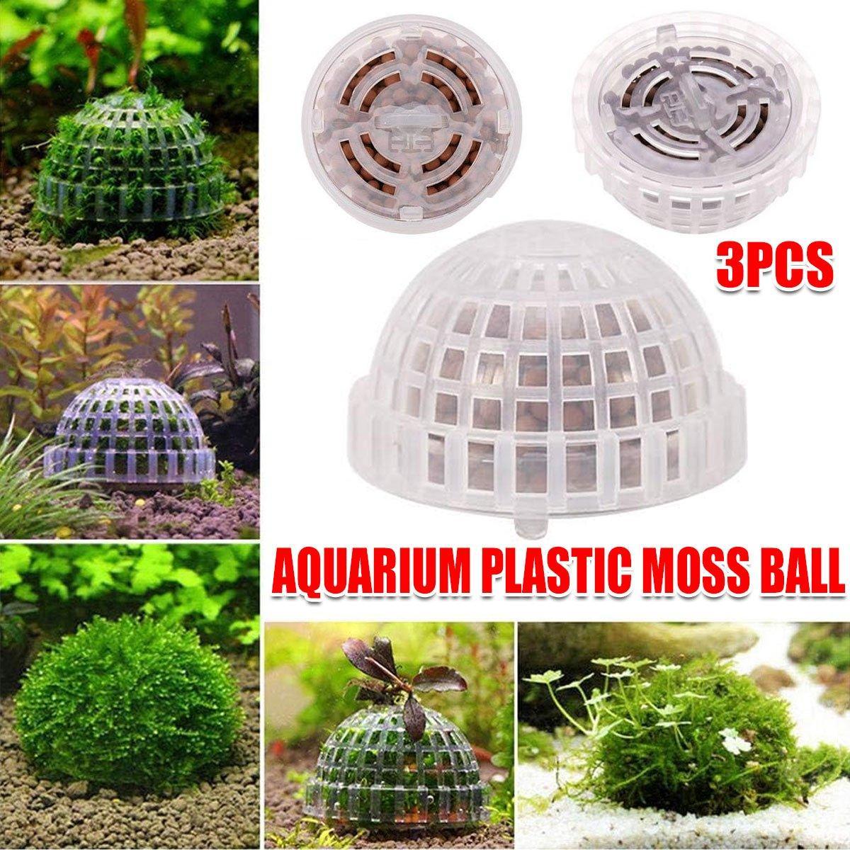 3pcs Aquarium Plastic Moss Ball Fish Decoration Aquatic Plant Accessories V528-PLANTING-BALL-3PCS-381906