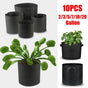 10 Pack Breathable Fabric Plant Grow Pots 2 to 20 Gallon Sizes - 10 Gallon-10PCS V528-PLANTINGBAG-40-30-10PCS-56147