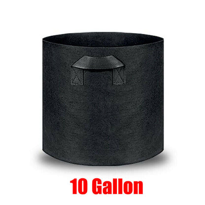 10 Pack Breathable Fabric Plant Grow Pots 2 to 20 Gallon Sizes - 10 Gallon-10PCS V528-PLANTINGBAG-40-30-10PCS-56147