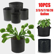 10 Pack Breathable Fabric Plant Grow Pots 2 to 20 Gallon Sizes - 20 Gallon-10PCS V528-PLANTINGBAG-50-40-10PCS-52944