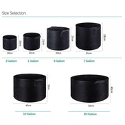 10 Pack Breathable Fabric Plant Grow Pots 2 to 20 Gallon Sizes - 20 Gallon-10PCS V528-PLANTINGBAG-50-40-10PCS-52944