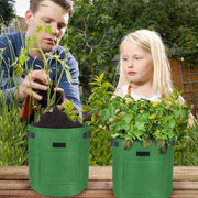 10 Gallon Potato Grow Planter Container Bag Pouch Root Plant Growing Pot Side Window - Brown V528-PLANTINGBAG-CAMEL-L-958711