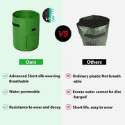 10 Gallon Potato Grow Planter Container Bag Pouch Root Plant Growing Pot Side Window - Green V528-PLANTINGBAG-GREEN-L-0555452