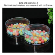10pcs Clear Round Gift Boxes Plastic Candy Storage Containers for Party Favors - 15x6.5cm V528-PLASTIC-10PCS-150-65-404341