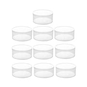 10pcs Clear Round Gift Boxes Plastic Candy Storage Containers for Party Favors - 15x6.5cm V528-PLASTIC-10PCS-150-65-404341