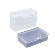 10PCS Card Storage Box Transparent Plastic Holder ID Business Card Organizer - Long And Tall V528-PLASTIC-BOX-LONG-10PCS-657482