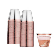 100pcs 9OZ Hot Gold Silver Plastic Wine Cup Western Food Cup Ice Cream - Gold V528-PLASTIC-CUP-100PCS-GOLD-158590