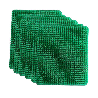 6PCS Egg Laying Box Mat Plastic Chicken Nest Grass Pad Imitation Grass Gasket V528-PLASTIC-GASKET-GREEN-6PCS-811297