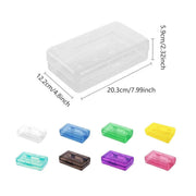 Large Capacity Transparent Plastic Pencil Case Multifunctional Student Art Box - Green V528-PLASTIC-PENCIL-CASE-GREEN-896715
