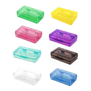 Large Capacity Transparent Plastic Pencil Case Multifunctional Student Art Box - Red V528-PLASTIC-PENCIL-CASE-RED-651305