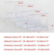 4Pcs Aquarium Fish Tank Glass Cover Support Holder Acrylic Clip Bracket 6/8/10/12mm - 6mm